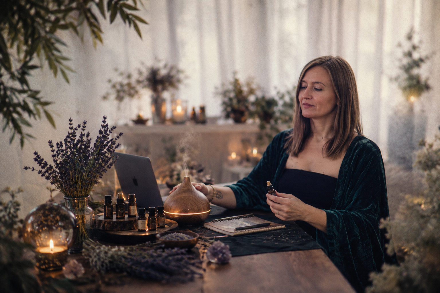 Terapeuta a dar consulta online