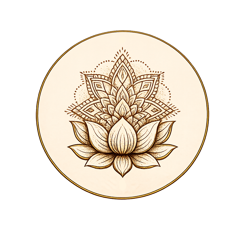 Logótipo Alma Natura — mandala de lótus