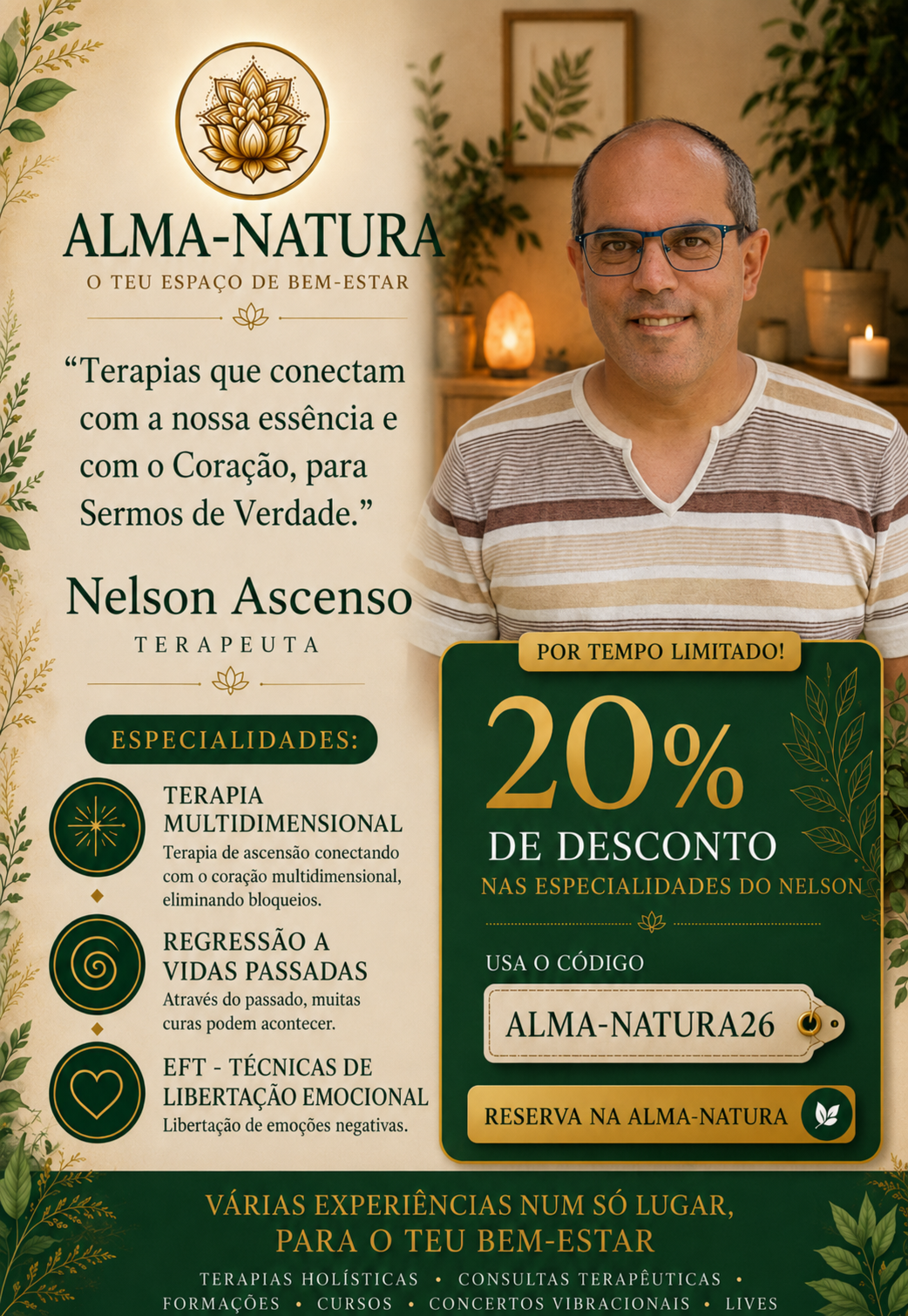 Flyer da promoção de Nelson Ascenso